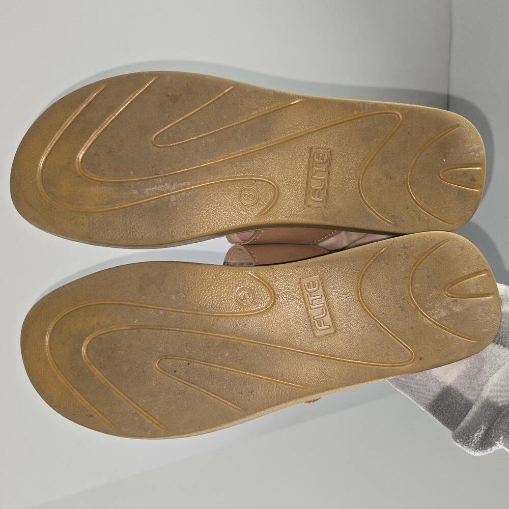 0281 Flite PUL-82 Womens Flat Tan Daily Wear Sandal Size 8 - Picture 4 of 9